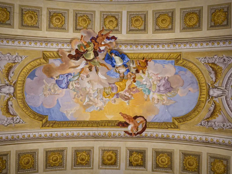 Gilded gallery hall of the Galleria Doria Pamphilj in Rome