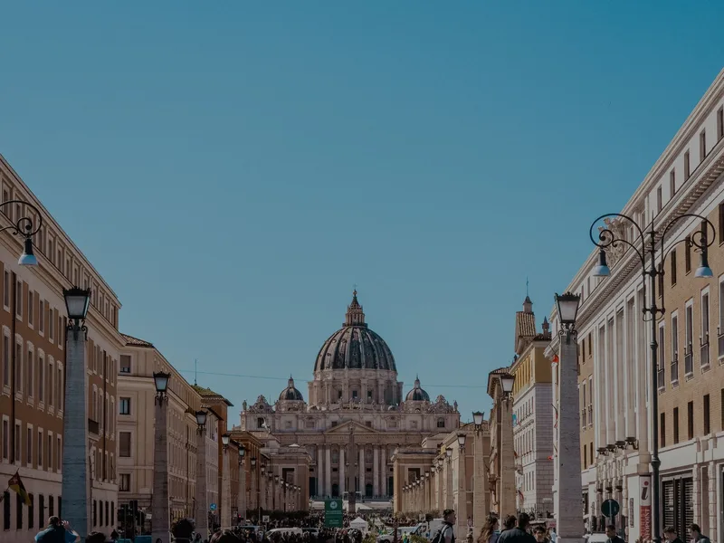 Elegant boulevard with 19th-century buildings in the Prati district of Rome